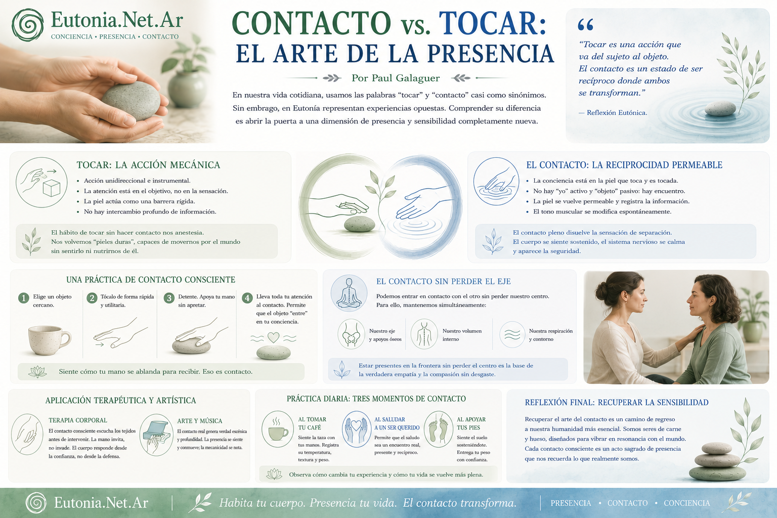 Contacto vs. Tocar: El Arte de la Presencia | Euton&iacute;a