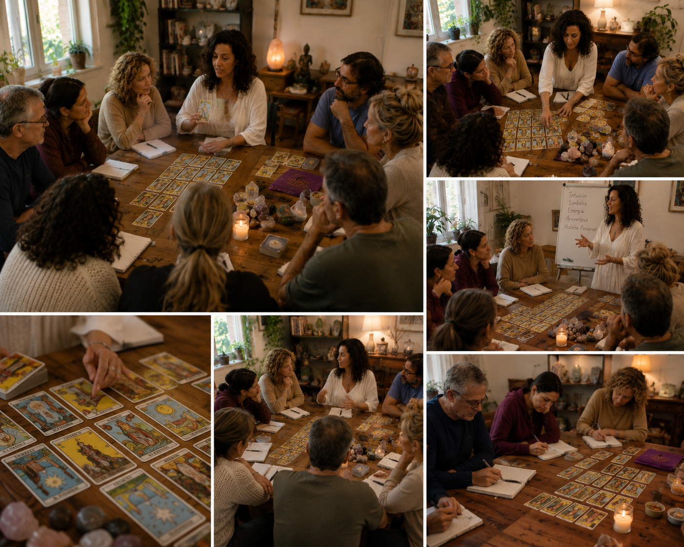 Participantes del retiro holístico de eutonía disfrutando experiencias de sanación y bienestar